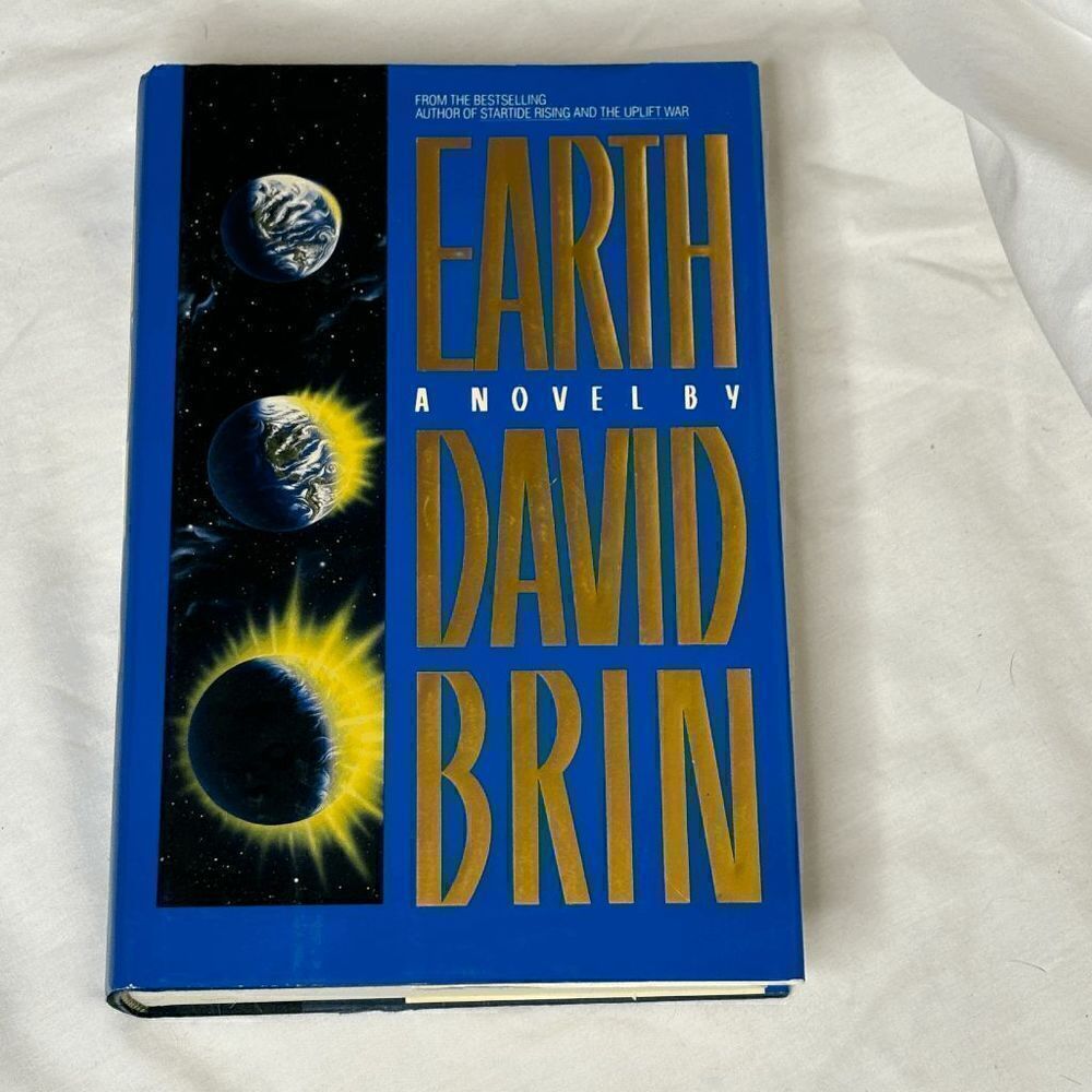 1999 ~ Earth by David Brin ~ SIGNED 1st Edition Hardcover w/ Dust Jacket